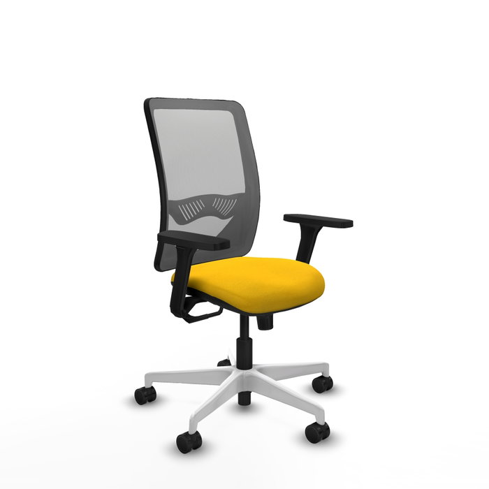 PIQUERAS Y CRESPO Silla de oficina Zulema con mecanismo Sincro, Amarillo y Gris PIQUERAS Y CRESPO Silla de oficina Zulema con mecanismo Sincro, Amarillo y Gris