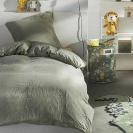 Today Juego de cama Salvia con gasa de algodón y 2 fundas de almohada