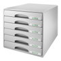 LEITZ Organizador de cajones de sobremesa Plus 6 cajones Gris DIN A4