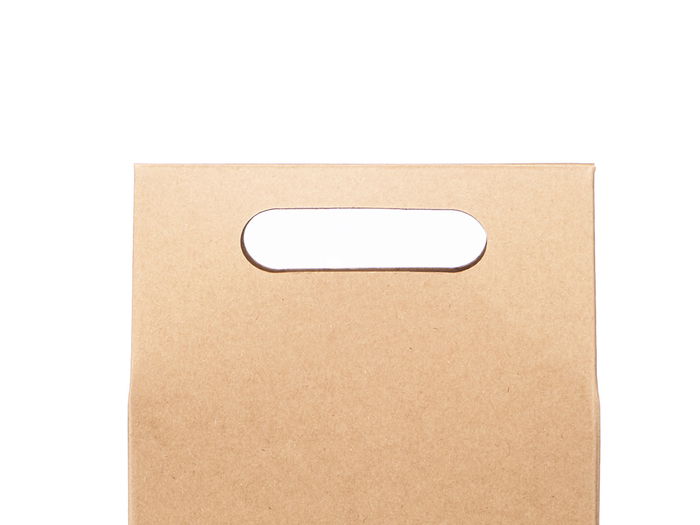 Kinvara Bolsa Vino Kraft con Ventana Doble Marrón 53 x 26 x 0.3 cm (Set de 48)