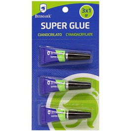 Bismark Pegamento Instantáneo Super-Glue 1 gr Blister 3 Ud