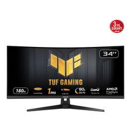 ASUS TUF Gaming VG34VQ3B Monitor Gaming Curvo 34" UWQHD (3440x1440) 180Hz 1ms VA, FreeSync Premium, DisplayHDR 400, HDMI/DisplayPort