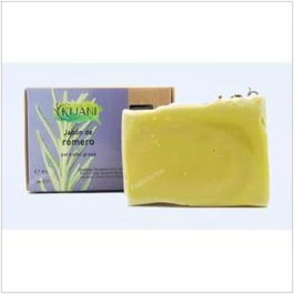 KIJANI Jabón en Pastilla de Romero 80Gr para Piel Grasa con Aceite de Oliva Virgen Extra