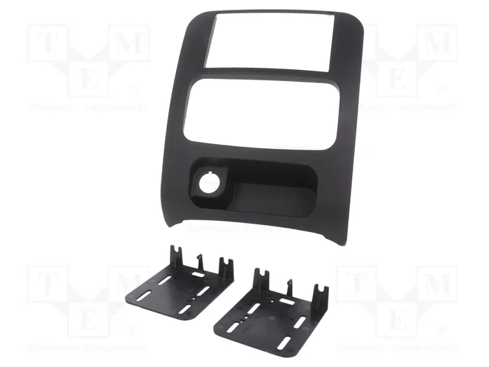 METRA Bastidor de montaje de radio para Jeep Liberty 2002-2007 2 DIN negro mate