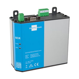 INSYS icom SCR-E300 Router LAN a LAN con VPN, Gris, 10/100 Mbps, BGP, OSPF, RIP, Instalación Carril DIN, IP40, -30 a 75°C