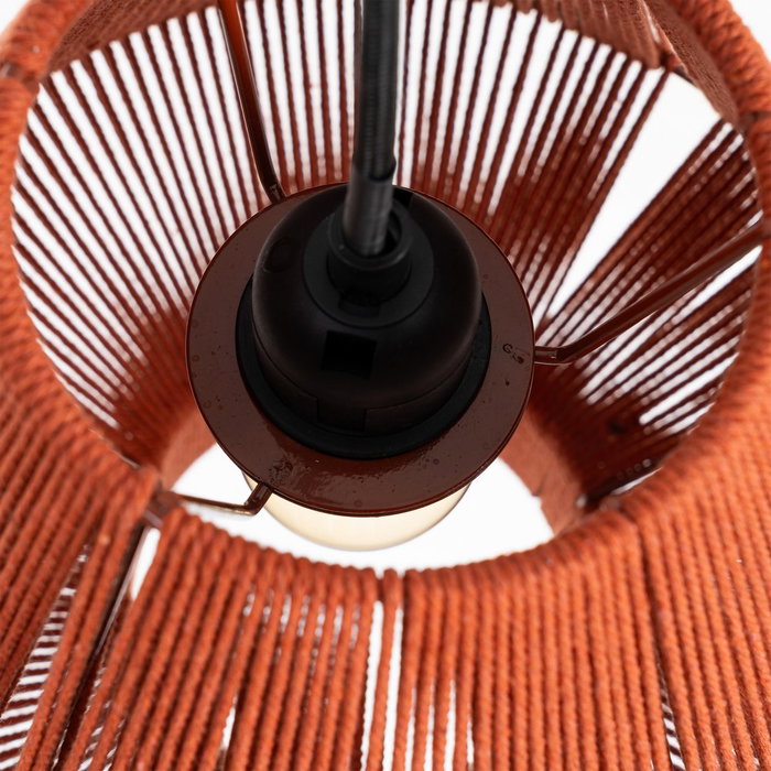 Lámpara Techo Teja Cuerda de Papel 25,50 X 25,50 X 26 cm