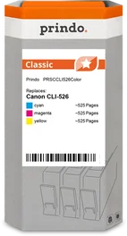 Prindo Multipack PRSCCLI526Color Classic Cian, Magenta, Amarillo