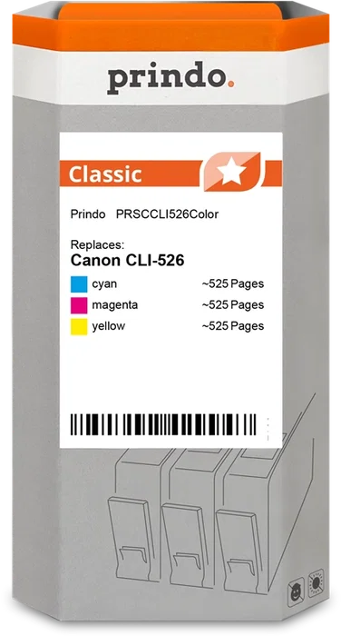 Prindo Multipack PRSCCLI526Color Classic Cian, Magenta, Amarillo Prindo Multipack PRSCCLI526Color Classic Cian, Magenta, Amarillo