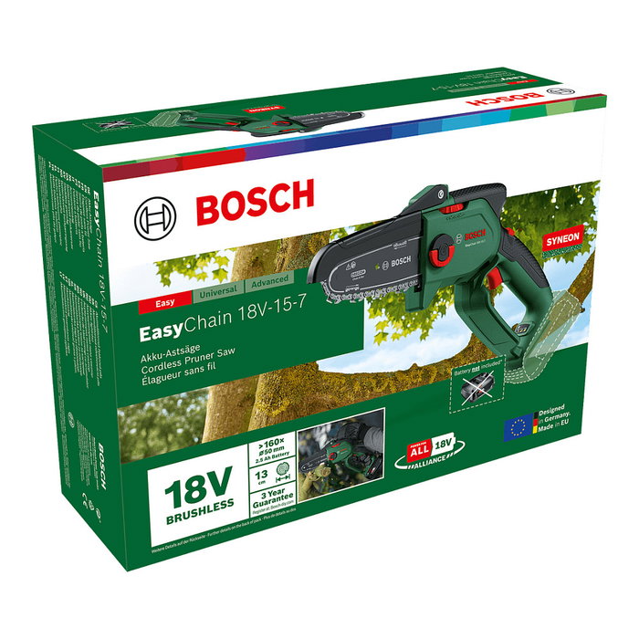 Bosch EasyChain 18V-15-7 solo Sierra de Poda Inalámbrica Bosch EasyChain 18V-15-7 solo Sierra de Poda Inalámbrica
