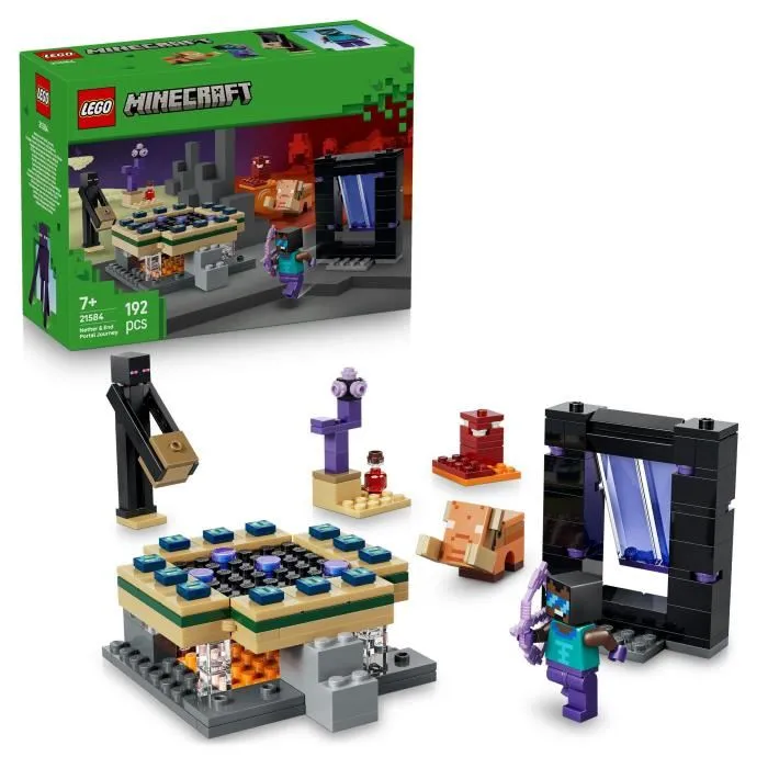 LEGO Minecraft El Viaje por el Nether y el Portal al End 21584 LEGO Minecraft El Viaje por el Nether y el Portal al End 21584