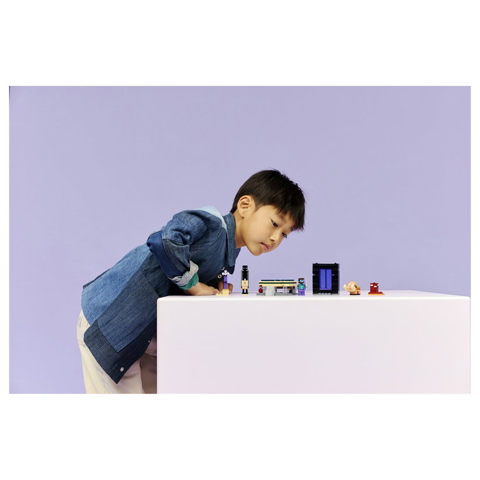 LEGO Minecraft 21584 El Viaje por el Nether y el Portal al End - Juego de Construcción 192 Piezas con 3 Figuras, Para Niños +7 Años