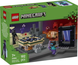 LEGO 21584 Minecraft Juego de Construcción Viaje por el Nether y Portal al End, 192 Piezas, Juguete para Niños de 7+ Años, Multicolor