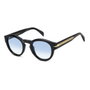 David Beckham DB-7110-S-807 con cristales azules y montura negra