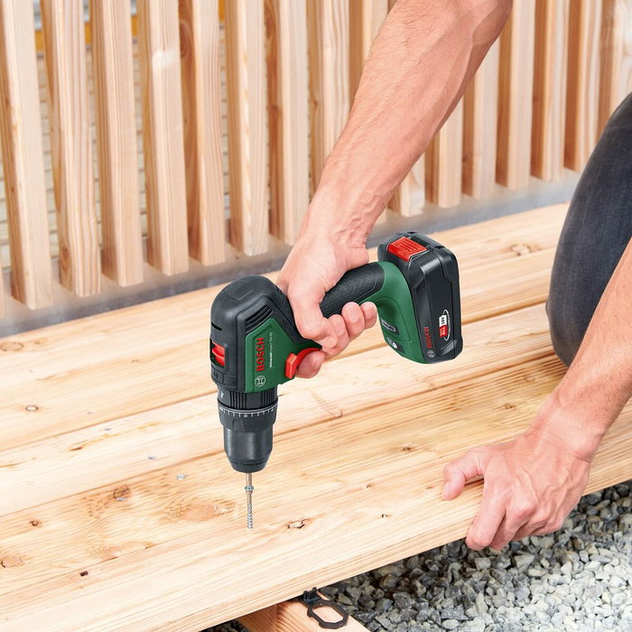 Bosch UniversalImpact 18V-60 Taladro Percutor Inalámbrico con 2 Baterías de 2,0 Ah y Cargador
