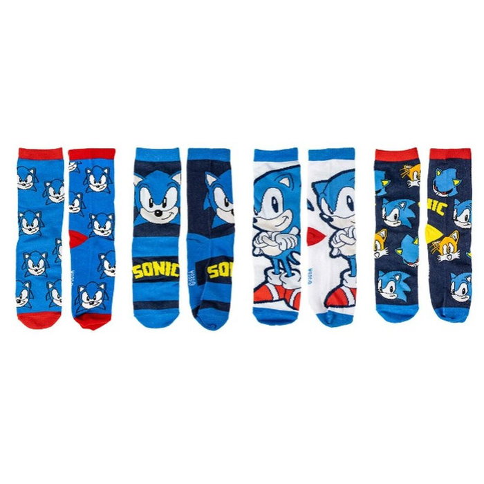 Cerdá Pack de 4 Calcetines Sonic Talla 35-38 Multicolor Cerdá Pack de 4 Calcetines Sonic Talla 35-38 Multicolor