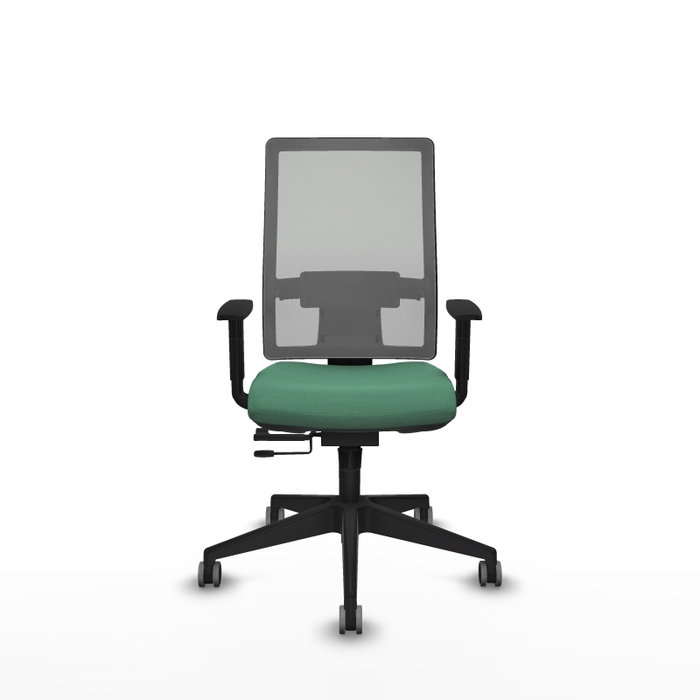 PIQUERAS Y CRESPO Silla de oficina Horna Verde esmeralda y Gris con mecanismo Sincro/Traslack PIQUERAS Y CRESPO Silla de oficina Horna Verde esmeralda y Gris con mecanismo Sincro/Traslack
