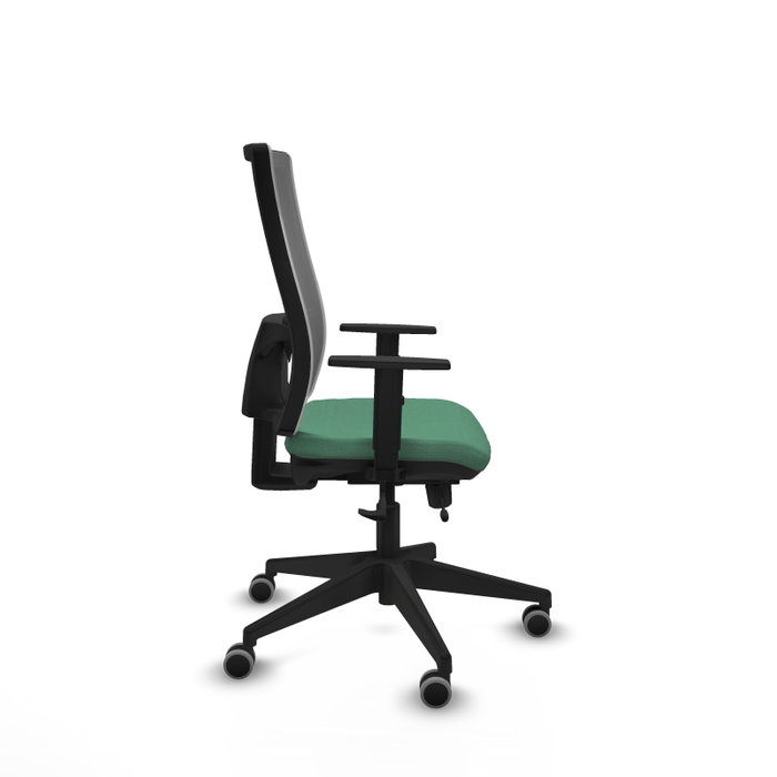 PIQUERAS Y CRESPO Silla de oficina Horna Verde esmeralda y Gris con mecanismo Sincro/Traslack PIQUERAS Y CRESPO Silla de oficina Horna Verde esmeralda y Gris con mecanismo Sincro/Traslack