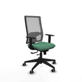 PIQUERAS Y CRESPO Silla de oficina Horna con mecanismo Sincro/Traslack Verde esmeralda y Gris
