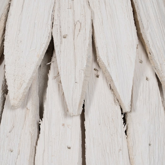 Figura Árbol Blanco Madera Paulonia 26 X 18 X 70 cm