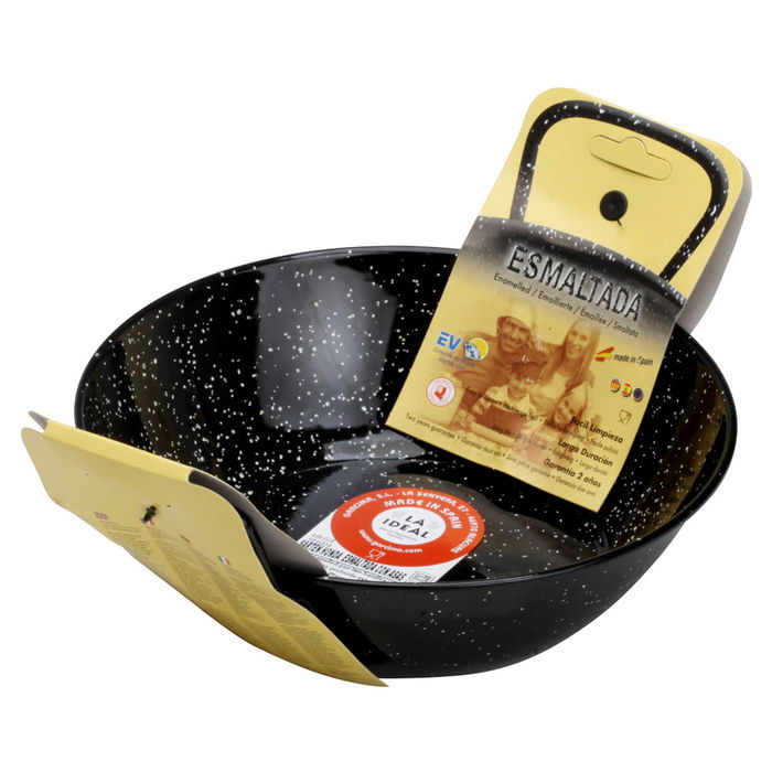 Garcima Sartén Honda Con Asas La Ideal Diámetro 24 cm (6 Unidades) Paella Valenciana Vitrificada Antiácido 1,7L Inducción Horno