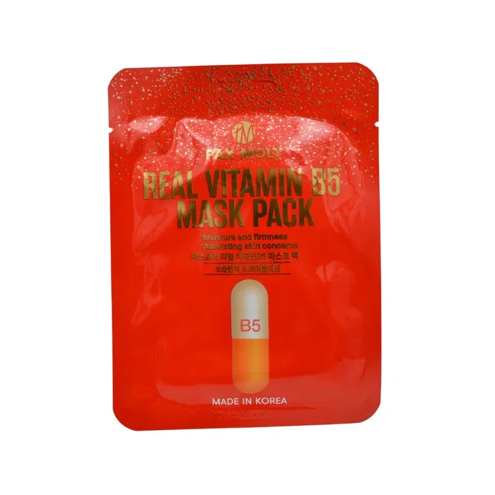 PaxMoly Real Vitamin B5 Mascarilla facial Hidratante, Calmante y Reparadora PaxMoly Real Vitamin B5 Mascarilla facial Hidratante, Calmante y Reparadora