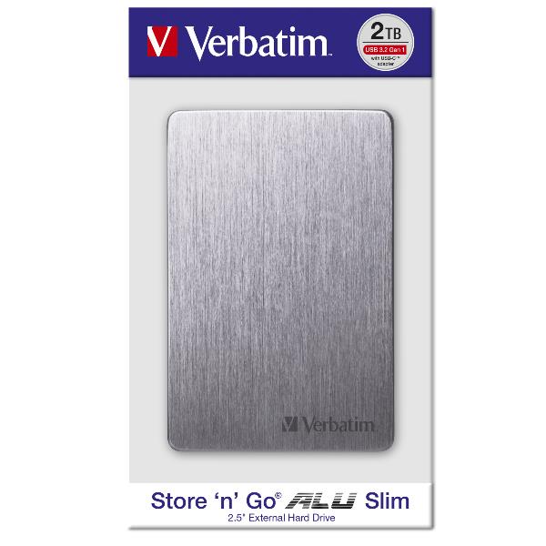Verbatim Store 'n' Go ALU Slim 1TB Plata