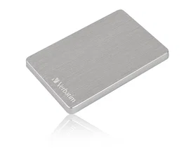 Verbatim Store 'n' Go ALU Slim Disco Duro Externo HDD Portátil 2.5" 1TB USB 3.2 Gen 1 / Tipo C con Adaptador, Aluminio, Color Plata, Software Nero Backup