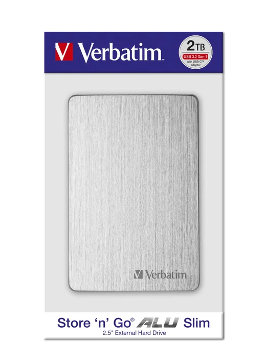 Verbatim Store 'n' Go ALU Slim 1TB Plata