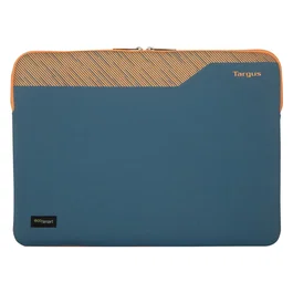 Targus Pulse II EcoSmart - Funda para Portátil de 40.6 cm (16") en Neopreno Azul/Naranja - Resistente a Rayones e Hidrófoba - Hasta 190g