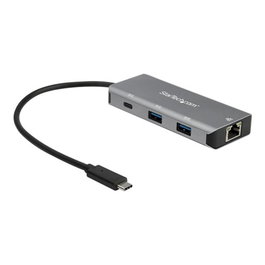 Startech Hub USB-C 3 Puertos 10Gbps con Ethernet - 2x USB-A y 1x USB-C USB 3.2 Gen 2