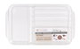 Confortime Bandeja Organizador, 30 cm de ancho x 17 cm de largo x 2.6 cm de alto, color blanco, plástico resistente (12 Unidades)