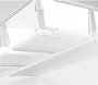 Confortime Bandeja Organizador, 30 cm de ancho x 17 cm de largo x 2.6 cm de alto, color blanco, plástico resistente (12 Unidades)