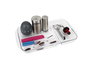Confortime Bandeja Organizador, 30 cm de ancho x 17 cm de largo x 2.6 cm de alto, color blanco, plástico resistente (12 Unidades)