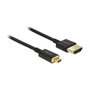 DeLOCK Cable HDMI High Speed HDMI-A a Micro-D, 2 m, 4K 3D