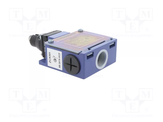 TELEMECANIQUE SENSORS XCKM102 Interruptor de fin de carrera con roldana metálica Ø12mm TELEMECANIQUE SENSORS XCKM102 Interruptor de fin de carrera con roldana metálica Ø12mm