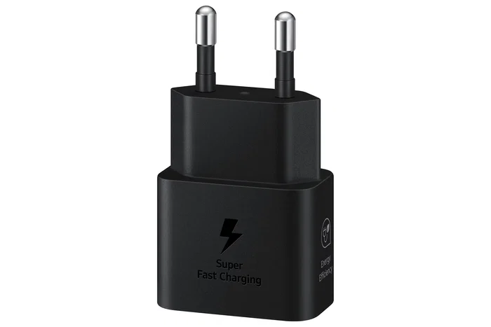 Samsung EP-T2510 Adaptador de Corriente 25W Carga Súper Rápida USB-C GaN Compacto, Negro - Cargador Rápido para Smartphone Galaxy y Dispositivos Compatibles