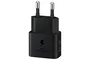 Samsung EP-T2510 Adaptador de Corriente 25W Carga Súper Rápida USB-C GaN Compacto, Negro - Cargador Rápido para Smartphone Galaxy y Dispositivos Compatibles