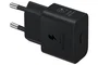 Samsung EP-T2510 Adaptador de Corriente 25W Carga Súper Rápida USB-C GaN Compacto, Negro - Cargador Rápido para Smartphone Galaxy y Dispositivos Compatibles