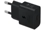Samsung EP-T2510 Adaptador de Corriente 25W Carga Súper Rápida USB-C GaN Compacto, Negro - Cargador Rápido para Smartphone Galaxy y Dispositivos Compatibles