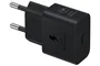 Samsung EP-T2510 Adaptador de Corriente 25W Carga Súper Rápida USB-C GaN Compacto, Negro - Cargador Rápido para Smartphone Galaxy y Dispositivos Compatibles