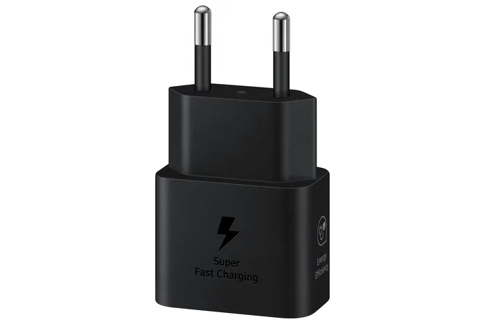Samsung EP-T2510 Adaptador de Corriente 25W Carga Súper Rápida USB-C GaN Compacto, Negro - Cargador Rápido para Smartphone Galaxy y Dispositivos Compatibles