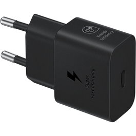 Samsung EP-T2510XBEGEU Cargador USB-C 25W con cable incluido, Negro