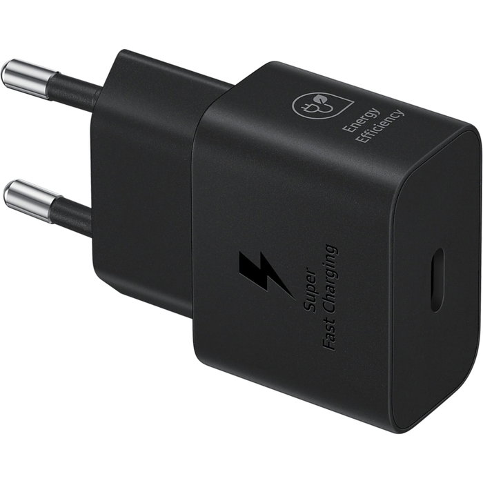 Samsung Cargador 25W EP-T2510XBEGEU con cable USB-C Negro