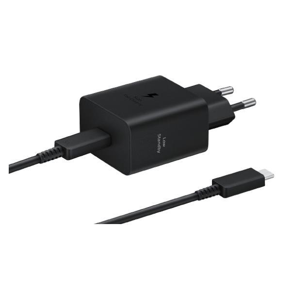 Samsung Cargador 25W USB-C con cable EP-T2510XBEGEU Negro