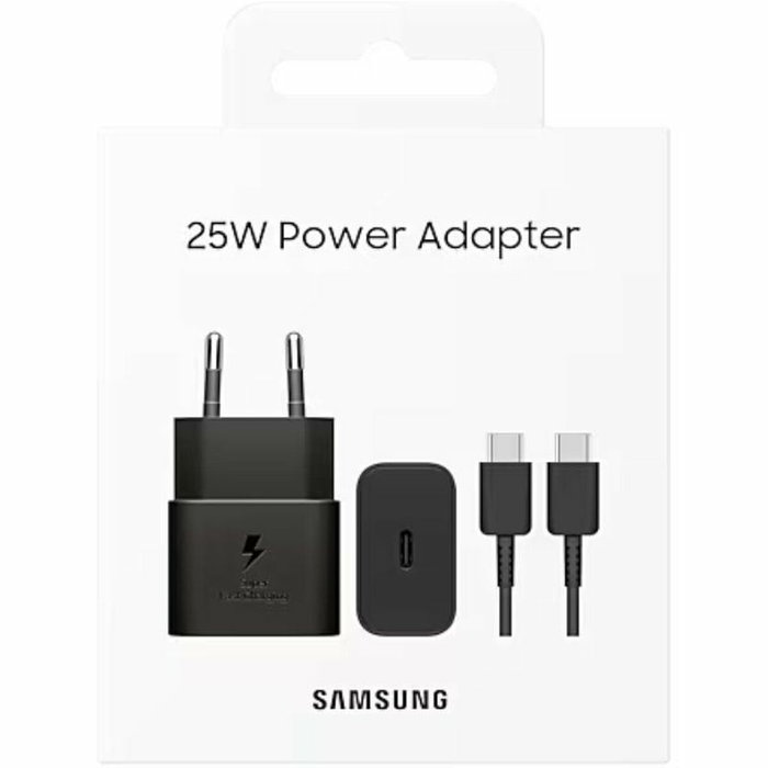 Samsung Cargador 25W EP-T2510XBEGEU con cable USB-C Negro