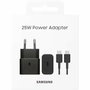 Samsung Cargador 25W EP-T2510XBEGEU con cable USB-C Negro