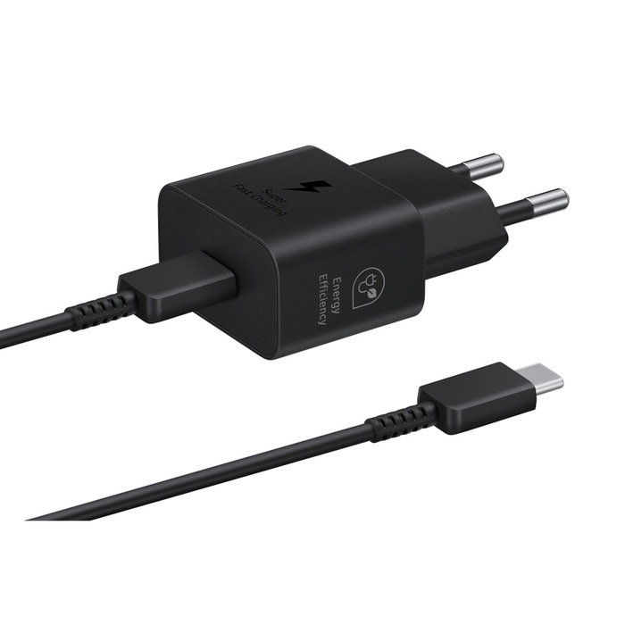 Samsung Cargador 25W EP-T2510XBEGEU con cable USB-C Negro