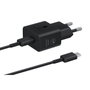Samsung Cargador 25W EP-T2510XBEGEU con cable USB-C Negro