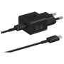 Samsung Cargador 25W EP-T2510XBEGEU con cable USB-C Negro