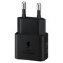 Samsung Cargador 25W EP-T2510XBEGEU con cable USB-C Negro